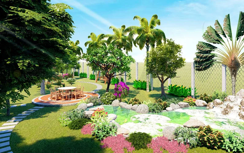 THIẾT KẾ NHÀ VƯỜN SINH THÁI