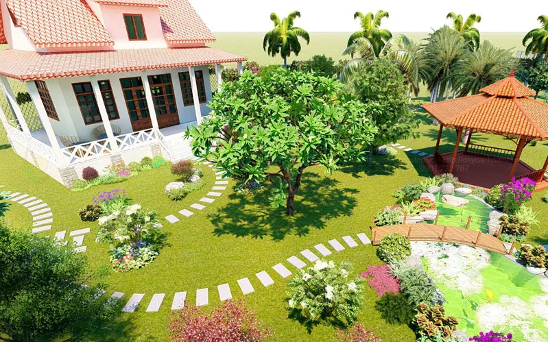 THIẾT KẾ NHÀ VƯỜN SINH THÁI